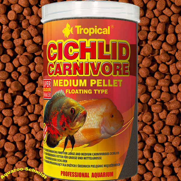 Tropical Cichlid Carnivore Medium Pellet #