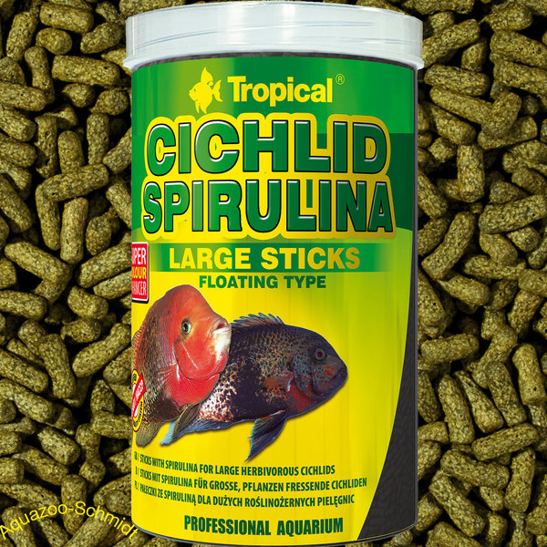 Tropical Cichlid Spirulina Large Sticks #