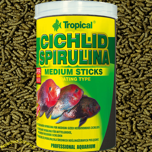 Tropical Cichlid Spirulina Medium Sticks #
