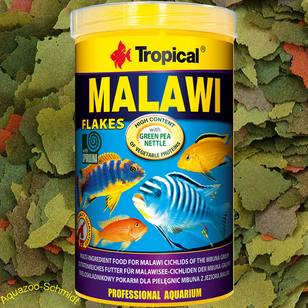 "Tropical Malawi Flakes 1L + Tropical Cichlid Color XXL Flakes 1L"