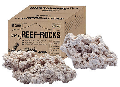 ARKA myReef-Rocks natürliches Aragonitgestein 9-40cm, 20kg (21)