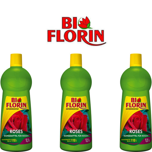 BI FLORIN Roses 3x 1100ml Rosendünger
