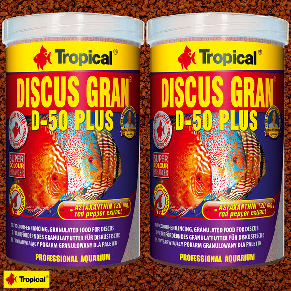 Tropical Discus Gran D-50 Plus 2x 1L AKTIONSPREIS ^